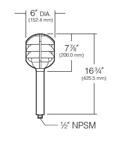 Kim Lighting KLV106BL 20W-50W T3/T4 Halogen 12V Die-Cast Aluminum Path Pilot Landscape Light, Black Finish