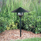 Kim Lighting KLV195/3L4K/DB/H80DB 20-inch Stem LED 12V Die-Cast Aluminum Traditional Landscape Light, 5.2W, 3 LEDs, 4200K, Aluminum Cone Hood, Dark Bronze Finish