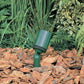 Kim Lighting KLV201GR 12V Low Voltage 20W-75W MR16 Halogen Directional Die-Cast Aluminum Landscape Light, Round Hood Style, Verde Green Finish