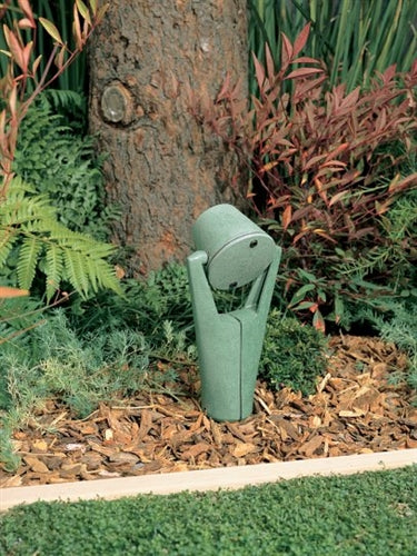 Kim Lighting KLV270GR 12V Low Voltage 20W-50W MR16 Halogen Die-Cast Aluminum Landscape Light, Ravenna Lowlighter Style, Verde Green Finish