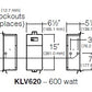 Kim Lighting KLV620 600W One Circuit 120V to 12-15V Multi-Tap Low Voltage Magnetic Above-Grade Transformer, Dimmable, Stainless Steel Enclosure
