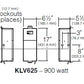 Kim Lighting KLV625 900W Thress Circuits (300W each) 120V to 12-15V Multi-Tap Low Voltage Magnetic Above-Grade Transformer, Dimmable, Stainless Steel Enclosure