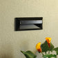 Kim Lighting KLV800BL 50W T3/T4 Halogen 12V Die-Cast Aluminum Rectangle Landscape Step Light, Black Finish