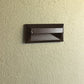 Kim Lighting KLV800DB 50W T3/T4 Halogen 12V Die-Cast Aluminum Rectangle Landscape Step Light, Dark Bronze Finish