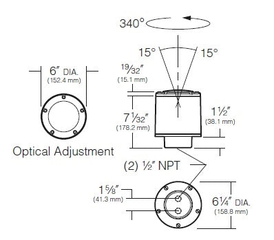 Kim Lighting LTV761/SS60 50W PAR20 Halogen 120 Volt Die-Cast Brass In Grade-Minivault Landscape Light, with Stainless Steel Lens Ring, Natural Brass Finish