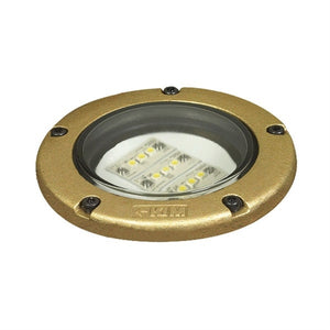 Kim Lighting LTV767NF/6L5KUV/SS60 9.6W In-Grade Minivault Die-Cast Brass LED, Narrow Flood Distribution, 120-277V, 5000K, Brushed Stainless Steel Lens Ring