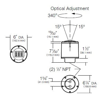Kim Lighting LTV768WF/3L3KUV 120/277 Volt Die-Cast Brass LED In-Grade Minivault Landscape Light, 3.6W, 3 LEDs, 3000K, Natural Brass Finish