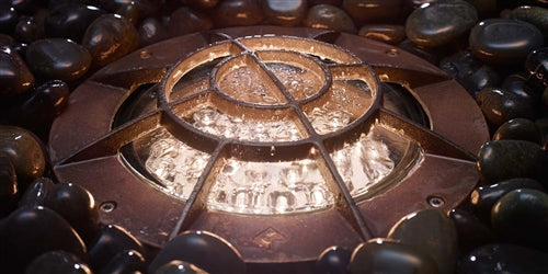 Kim Lighting LTV81RGSP36L3KUVPL Landscape In-Grade Light vault 8 Rock Guard, 13" Diameter, Spot Distribution, 36 LEDs, 3000K, 120-277V, Prismatic Lens