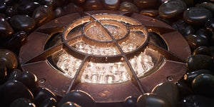 Kim Lighting LTV83RGWW12L3KUVPLRCA83 Landscape In-Grade Light vault 8 Rock Guard, 7-15/16" Diamater, Wall Wash Distribution, 12 LEDs, 3000K, 120-277V, Prismatic Lens, with Rebar Cage Anchor