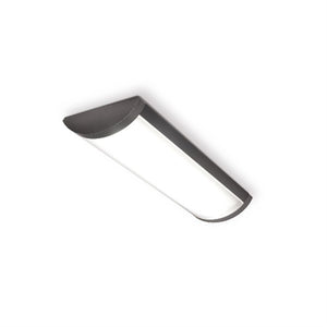 Kim PVNT-3-3-25-30K8-NDM-UNV-C-WHT-EM 3' Prevent Linear LED Light, 25W 4000 Lumens, 3000K, 80 CRI, No Banding, Non-Dimming, 120-277V, Captive Endcap, White Matte Textured, 10W Battery