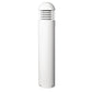 Kim Lighting VRB1/20L5KUV/BLT 25W LED Round Bollard, Single Function, Aluminum Shaft, Domed Top, 20 LEDs, 5000K, 120-277V, Black Matte Textured