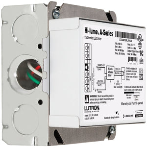Lutron LTEA4U1UKL-CV240 Hi-lume A-Series Constant Voltage LED Dimming Driver 5-40 W, 120 V, 2-Wire Forward Phase, 24 V / 2.40 A
