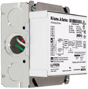 Lutron LTEA4U1UKS-CV240 Hi-lume A-Series Constant Voltage LED Dimming Driver 5-40 W, 240 V, 2-Wire Forward Phase, 24 V / 2.40 A