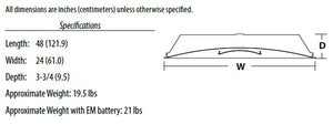 Lithonia 2ALL4 CTRF 60L EZ1 LP835 2'x4' Center Fill LED Recessed Light, 6000 Lumens, 120-277V, eldoLED Dims to 1%, 3500K