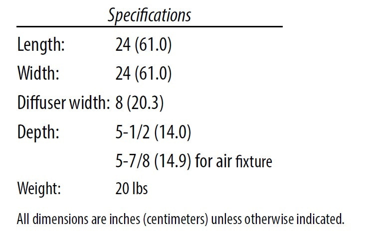 Lithonia 2AVL2 30L MDR GZ1 LP835 2'x2' LED Recessed Troffer, Grid Trim, 3000 Lumens, Metal Diffuser, Round Holes, Dims to 1%, 3500K