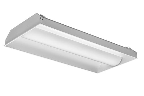 Lithonia 2AVL4 50LHE MDR EZ1 LP840 2'x4' Avante LED Recessed Troffer, 5000 Lumens, Metal Diffuser Round Holes, eldoLED Dims to 1%, 0-10V Dimming, 4000K