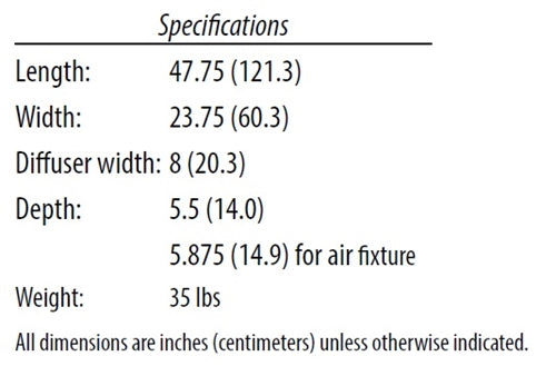 Lithonia 2AVL4 ST 30LHE MDR GZ10 LP840 2'x4' LED Recessed Troffer, Screw Slot Trim, Static Air Function, 3000 Lumens High Efficiency, Round Holes Metal Diffuser, 120-277V, Dims to 10%, 80 CRI, 4000K