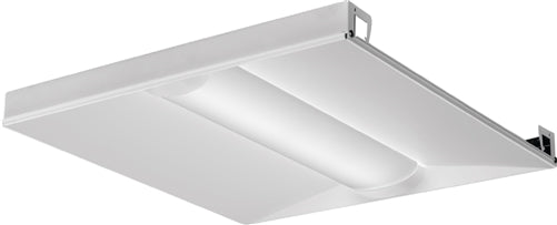 Lithonia 2BLT2 40L ADP EZ1 LP835 2'x2' Surface Mount LED Recessed Troffer, 4000 Lumens, Curved Linear Prism Diffuser, 120-277V, Dims to 1%, 82 CRI, 3500K