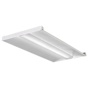 Lithonia 2BLT4 48L ADP GZ10 E10W LP830 2'x4' LED Recessed Troffer, 4800 Lumens, Curved Ribbed Diffuser, 120-277V, Dims to 10%, 10W Emergency Battery Pack, 82 CRI, 3000K