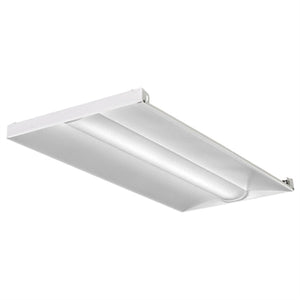 Lithonia 2BLT4 40L ADP GZ10 LP840 2'x4' Surface Mount LED Recessed Troffer, 4000 Lumens, Curved Linear Prism Diffuser, 120-277V, Dims to 10%, 82 CRI, 4000K