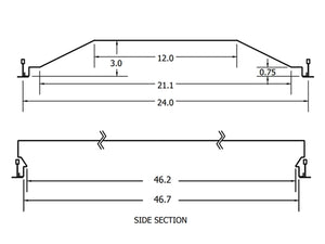 Lithonia 2BLT4R 46L ADP LP840 2x4 LED Troffer Retrofit for Fluorescent Fixtures 4600 Lumens 38 Watt 4000K