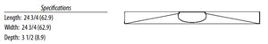 Lithonia 2BLTX2 33L SDSM GZ10 LP830 LED Surface Light 2 x 2 ft, 120-277V 3000K Color Temp, White