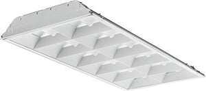 Lithonia 2ESL4 48L MVOLT EZ1 LP835 2'x4' Louvered LED Troffer, 4800 Lumens, 120-277V, eldoLED Dims to 1%, 0-10V Dimming, 82 Cri, 3500K, no nLight