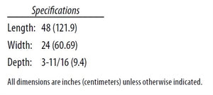 Lithonia 2ESL4 48L MVOLT EZ1 LP835 2'x4' Louvered LED Troffer, 4800 Lumens, 120-277V, eldoLED Dims to 1%, 0-10V Dimming, 82 Cri, 3500K, no nLight