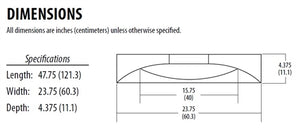 Lithonia 2FSL4 48L EZ1 EL7L LP850 2'x4' LED Recessed Troffer, Static Air Function, 4800L, eldo Dims to 1%, 0-10V, 700 Lumens Battery Pack, 5000K