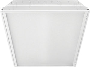 Lithonia 2GTL 2 40L FW A12125 EZ1 LP830 2'x2' LED Recessed Troffer, 4000 Lumens, Flush White Aluminum Door, 0.0125" Frosted Acrylic Lens, 120-277V, eldo Dims to 1%, 3000K