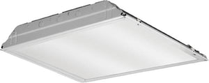 Lithonia 2GTL 2 40L GZ10 LP835 2' x 2' LED Recessed Troffer, Grid Trim, 4000 Lumens, Flush Steel White Door, 0.110" Thick #12 Pattern Acrylic Lens, 120-277V, 0-10V Dim to 10%, 3000K