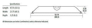 Lithonia 2GTL 2 40L GZ10 LP835 2' x 2' LED Recessed Troffer, Grid Trim, 4000 Lumens, Flush Steel White Door, 0.110" Thick #12 Pattern Acrylic Lens, 120-277V, 0-10V Dim to 10%, 3000K