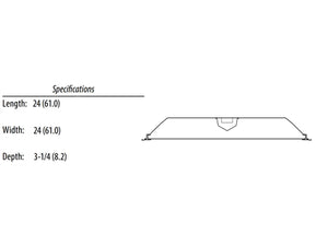 Lithonia 2GTL2 3300LM LP840 2x2 LED Recessed Troffer 3349 Lumens 32.3 Watt 4000K