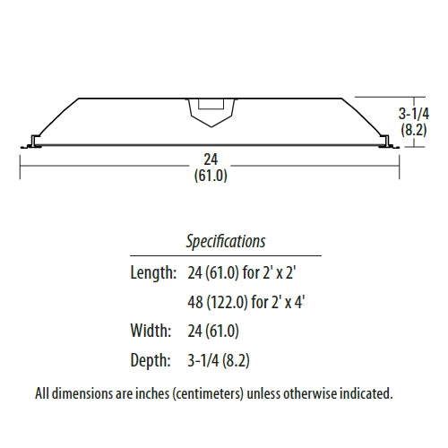 Lithonia 2GTL4 5000LM LP835 2x4 LED Recessed Troffer 4909 Lumens 41.2 Watt 3500K