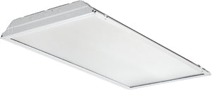 Lithonia 2GTL4 5000LM E10W LP840 2'x4' Wide LED Recessed Troffer, 5000 Lumens, Flush Steel White Door, 120-277V, 4000K, White