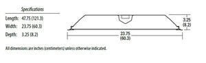 Lithonia 2GTL4 5000LM E10W LP840 2'x4' Wide LED Recessed Troffer, 5000 Lumens, Flush Steel White Door, 120-277V, 4000K, White