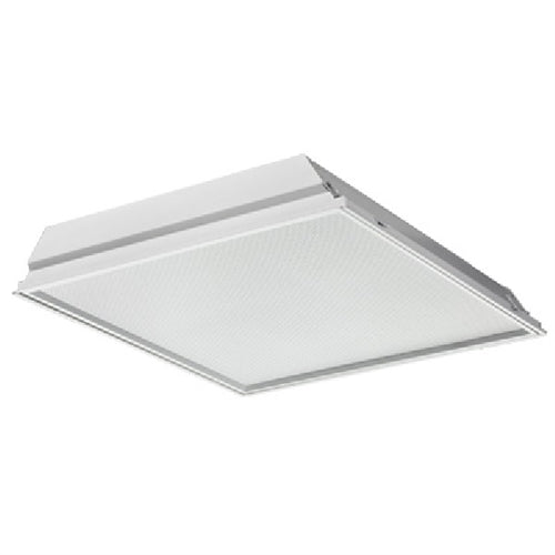 Lithonia 2TL2 40L FW A12 EZ1 LP8354000 Lumens, Flush Aluminum White Door, #12 Pattern Acrylic Lens, eldoLED Dims to 1%, 3500K Color Temperature