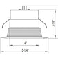 Lithonia 4BEMW SWW5 90CRI M6 Downlight 4" LED Retrofit Baffle Trim 2700K, 3000K, 3500K, 4000K or 5000K, 90 CRI, 700 Lumens, White Finish