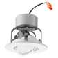 Lithonia 4G1MW LED 435 Lumens 4 inch LED Recessed Downlight, 8 Watts, 3000K, 80 CRI, Matte White, Less Medium Base Socket Adapter