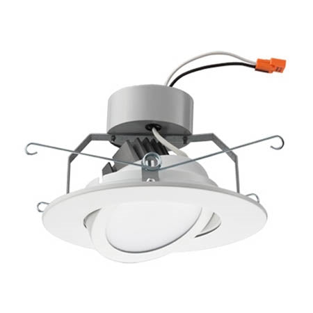 Lithonia 5G1MW LED 27K 90CRI M6 680 Lumens 5 inch LED Recessed Downlight, 10 Watts, 2700K, 90 CRI, Matte White, 65 Watts Equal, Less Medium Base Socket Adapter