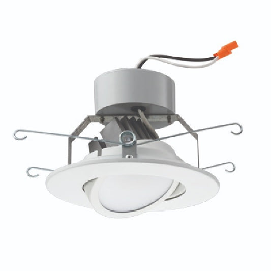 Lithonia 5G1MB LED 600 Lumens, 5 inch LED Recessed Downlight, 10 Watts, 3000K, 80 CRI, Matte Black, Less Medium Base Socket Adapter