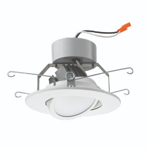 Lithonia 5G1BN LED 600 Lumens, 5 inch LED Recessed Downlight, 10 Watts, 3000K, 80 CRI, Brushed Nickel, Less Medium Base Socket Adapter