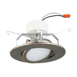 Lithonia 6G1BN LED 27K 90CRI M6 680 Lumens 6 inch LED Recessed Downlight, 10 Watts, 2700K, 90 CRI, Brushed Nickel, 65 Watts Equal, Less Medium Base Socket Adapter