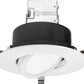 Lithonia 6JBK ADJ 40K 90CRI MW Round Adjustable Direct-Wire Canless LED Recessed Downlight, 4000K Color Temperature, 11W, 845 Lumens, 90 CRI, Matte White