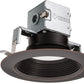 Lithonia 6JBK RD 40K 90CRI ORB Round Direct-Wire Canless LED Recessed Downlight, 4000K Color Temperature, 11W, 870 Lumens, 90 CRI, Oil Rubbed Bronze