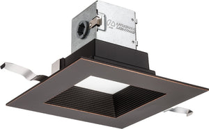 Lithonia 6JBK SQ 27K 90CRI ORB Square Direct-Wire Canless LED Recessed Downlight, 2700K Color Temperature, 11W, 740 Lumens, 90 CRI, Oil Rubbed Bronze
