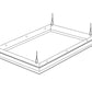 Lithonia DGA22 Drywall Frame Kit adapter for 2x2 recessed ceiling fixture