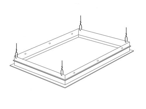 Lithonia DGA24 Drywall Grid Adapter for Recessed fixture 2 x 4