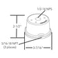 Lithonia DSXF1/2TS DDBXD U Slipfitter for 2-3/8" OD tenon THK required Dark bronze