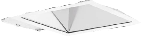 Lithonia LS4AR TRW LSS TRIM 4" Square Clear Downlight Reflector & Trim Semi Specular White Flange